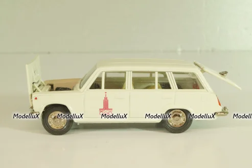 Ваз-2102 А11, бело-серый, Олимпиада 80,  апрель 19..г., Тантал/Радон 1:43