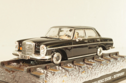 Mercedes-Benz 250 SE (W111) 1967, from movie "Octopussy" 1983, black, James Bond Modellauto Collection #23, 1:43