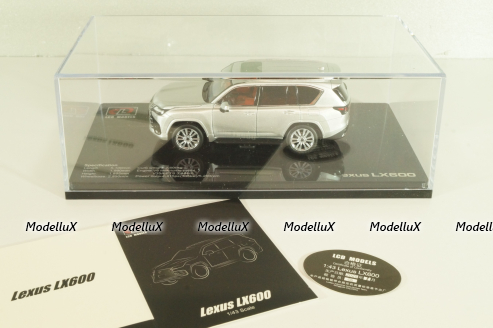 Lexus LX600 2022, silver, LCD43013SI, LCD 1:43