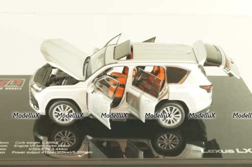 Lexus LX600 2022, silver, LCD43013SI, LCD 1:43