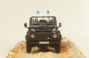 Land Rover Defender 90 Carabinieri from movie "Quantum of solace" 2008, blue, James Bond Modellauto Collection #65, Altaya 1:43