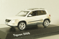 Volkswagen Tiguan 2007, white (dirty version), Schuco 1:43