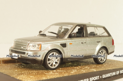Range Rover Sport from movie "Quantum of solace" 2008, silver, James Bond Modellauto Collection #79, Altaya 1:43 С Журналом!
