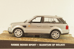 Range Rover Sport from movie "Quantum of solace" 2008, silver, James Bond Modellauto Collection #79, Altaya 1:43 С Журналом!