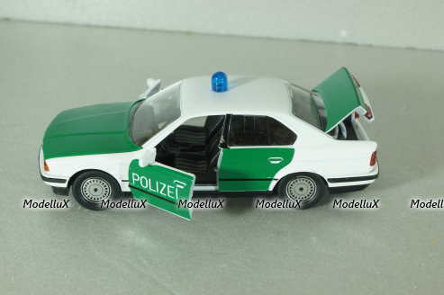 BMW 535i Polizei (E34) 1987, white/green, 1153, Shabak 1:43