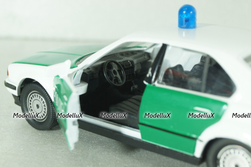 BMW 535i Polizei (E34) 1987, white/green, 1153, Shabak 1:43