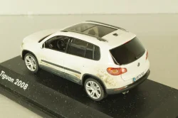 Volkswagen Tiguan 2007, white (dirty version), Schuco 1:43