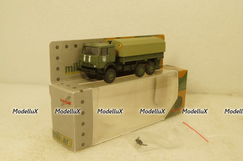 Камаз-43101-010 бортовой с тентом, военный Украина, Herpa 1:87