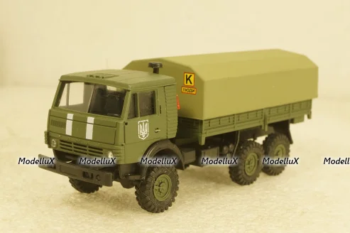 Камаз-43101-010 бортовой с тентом, военный Украина, Herpa 1:87