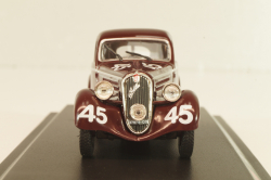 Fiat 508 Balilla Berlinetta #45 Mille Miglia 1936, brown, Hachette 1:43