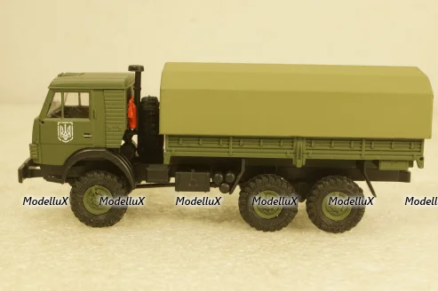 Камаз-43101-010 бортовой с тентом, военный Украина, Herpa 1:87