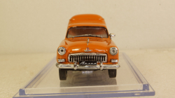 Газ-М21 грузовой фургон холодильник оранжевый, Алник43 1:43