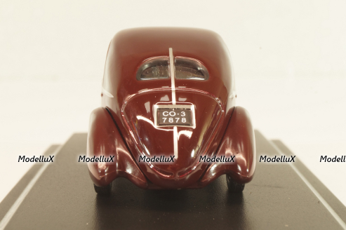 Fiat 508 Balilla Berlinetta #45 Mille Miglia 1936, brown, Hachette 1:43