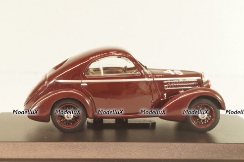 Fiat 508 Balilla Berlinetta #45 Mille Miglia 1936, brown, Hachette 1:43