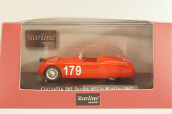 Cisitalia 202 Spyder #179 Mille Miglia 1947, Nuvolari/Carena, red, 518222, Starline 1:43