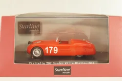 Cisitalia 202 Spyder #179 Mille Miglia 1947, Nuvolari/Carena, red, 518222, Starline 1:43