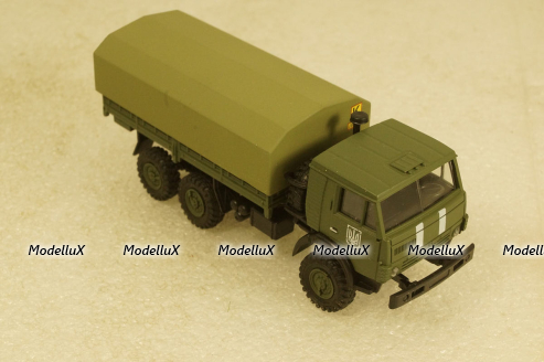 Камаз-43101-010 бортовой с тентом, военный Украина, Herpa 1:87