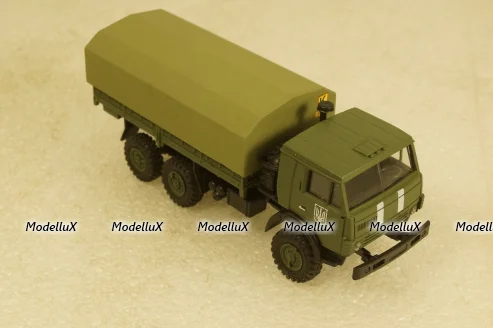 Камаз-43101-010 бортовой с тентом, военный Украина, Herpa 1:87