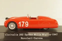 Cisitalia 202 Spyder #179 Mille Miglia 1947, Nuvolari/Carena, red, 518222, Starline 1:43