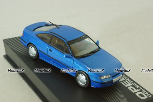 Opel Calibra V6 1993, blue metallic, OPC016, Opel Collection #16 1:43 Уценка!