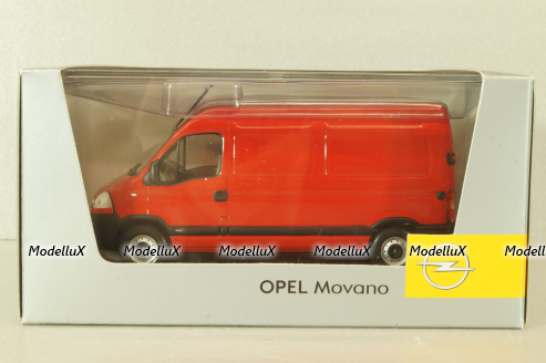 Opel Movano 2003 van hight roof, red, Norev 1:43