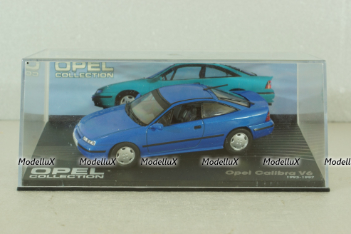 Opel Calibra V6 1993, blue metallic, OPC016, Opel Collection #16 1:43 Уценка!