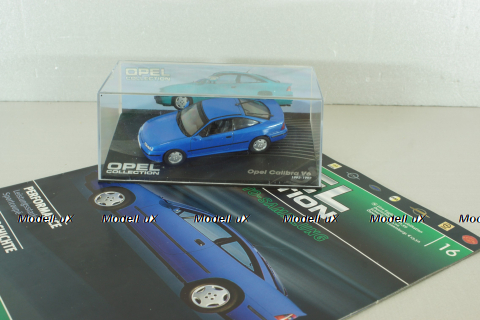 Opel Calibra V6 1993, blue metallic, OPC016, Opel Collection #16 1:43 Уценка!