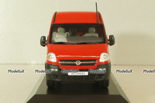 Opel Movano 2003 van hight roof, red, Norev 1:43