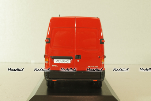 Opel Movano 2003 van hight roof, red, Norev 1:43