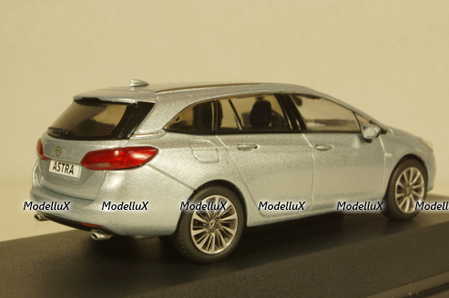 Opel Astra K Sports tourer, diamond blue, iScale 1:43