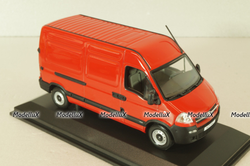 Opel Movano 2003 van hight roof, red, Norev 1:43