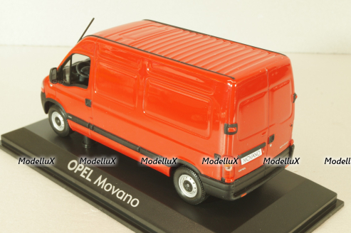Opel Movano 2003 van hight roof, red, Norev 1:43