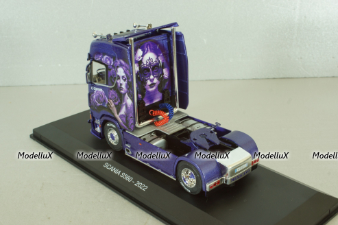 Scania S 560 2022, blue, Truck Tuning Collection #16, Hachette 1:43