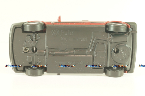 Volkswagen Polo II Coupe (B3) 1982, red, 1000R, Schabak 1:43