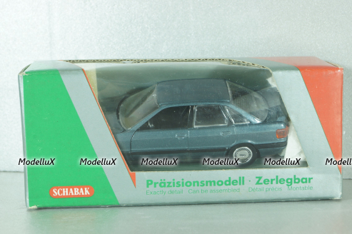 Audi 90 Quattro (B3) 1987, blue, 1037, Schabak 1:43
