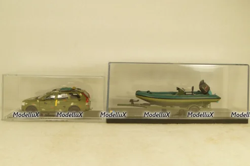 Volvo XC90 with powerboat Ukraine Territorial Defense Forces (Zaporizhzhia 2022), TruckTyr 1:43