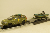 Volvo XC90 with powerboat Ukraine Territorial Defense Forces (Zaporizhzhia 2022), TruckTyr 1:43
