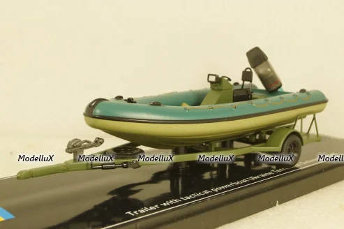 Volvo XC90 with powerboat Ukraine Territorial Defense Forces (Zaporizhzhia 2022), TruckTyr 1:43