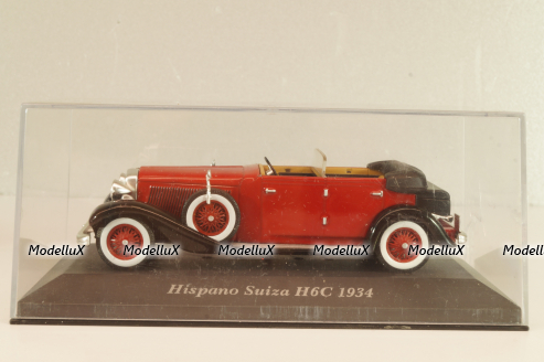 Hispano Suiza H6C Cabriolet 1934, red, Altaya 1:43 Уценка!