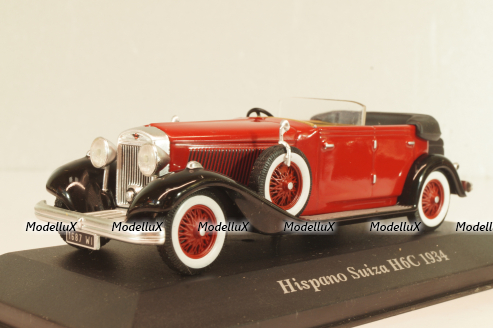 Hispano Suiza H6C Cabriolet 1934, red, Altaya 1:43 Уценка!