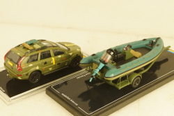 Volvo XC90 with powerboat Ukraine Territorial Defense Forces (Zaporizhzhia 2022), TruckTyr 1:43