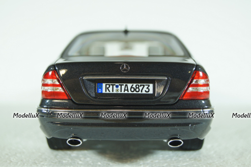 Mercedes S55 AMG (V220), 2002, grey, B66040686, Norev 1:18