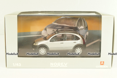 Citroen C3 XTR 2004, silver, 155330, Norev 1:43