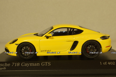 Porsche 718 Cayman GTS (982) 2020 Yellow, 410069001, Minichamps 1:43