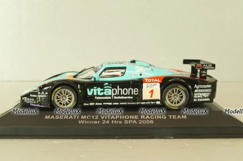 Maserati MC12 #1 winner 24 Hrs SPA 2006, Vitaphone Racing team, IXO 1:43