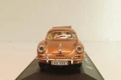 Porsche 356B Coupe with camping trailer and figuren, brown, Cararama 1:43 Уценка!