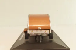 Porsche 356B Coupe with camping trailer and figuren, brown, Cararama 1:43 Уценка!
