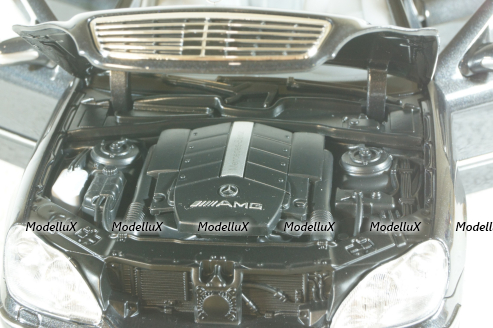 Mercedes S55 AMG (V220), 2002, grey, B66040686, Norev 1:18