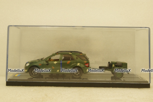Mercedes ML500 W164 2005 with generator trailer, Ukraine Territorial Forces (Odessa 2022), TruckTyr 1:43