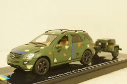 Mercedes ML500 W164 2005 with generator trailer, Ukraine Territorial Forces (Odessa 2022), TruckTyr 1:43